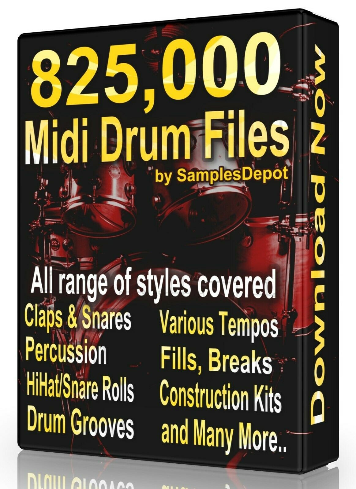 825,000 Drum Midi Pack Collection 2021 Logic, Fl Studio, Reason, Ableton Cubase
