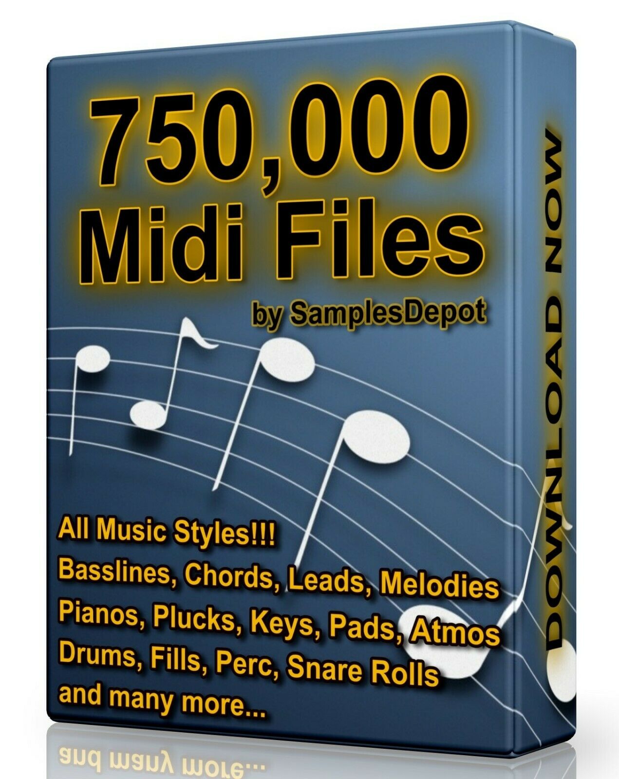 750,000 Midi Pack Collection 2021 Logic, Fl Studio, Reason, Ableton Cubase Acid